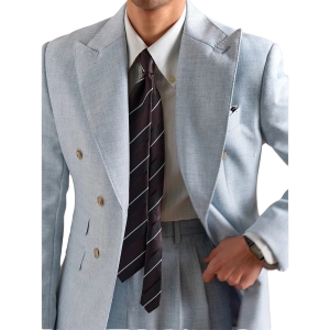 Spring British Style Men Blazers Double Breasted Casual Suit Jacket Wedding Business Coat Social Banquet Tuxedo Costume