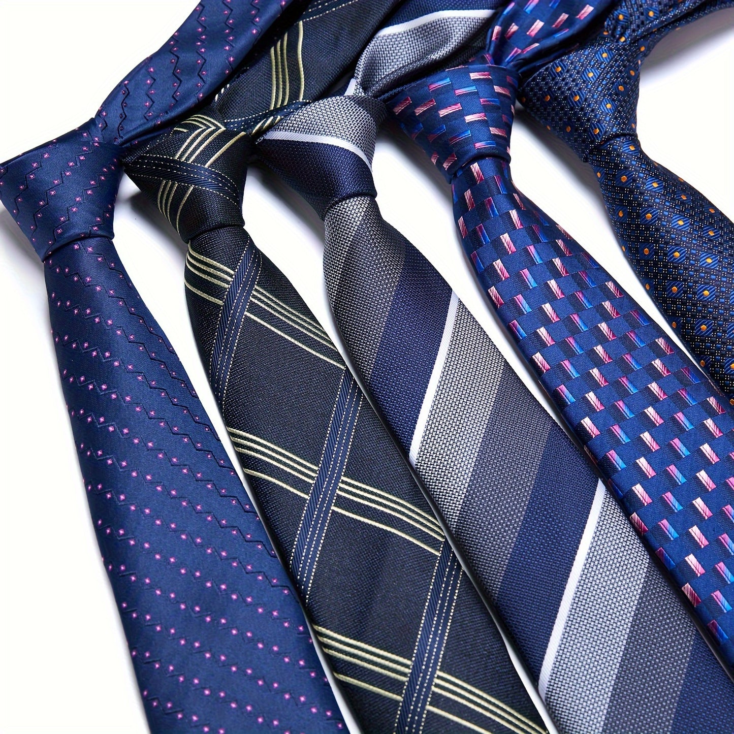 IN BLACK Men's Tie, Paisley Floral Necktie for Wedding Workplace