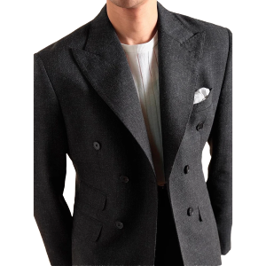 Spring British Style Men Blazers Double Breasted Casual Suit Jacket Wedding Business Coat Social Banquet Tuxedo Costume