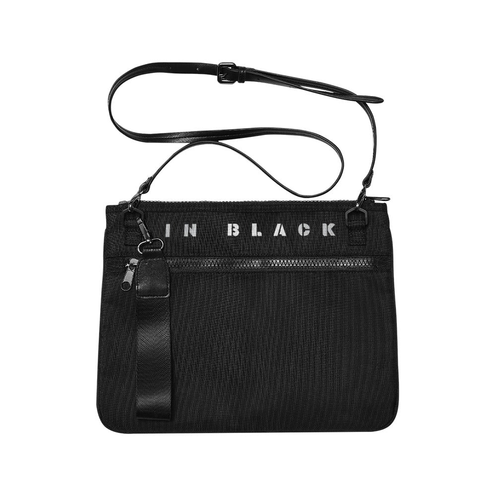 IN BLACK Slim Clutch Bag