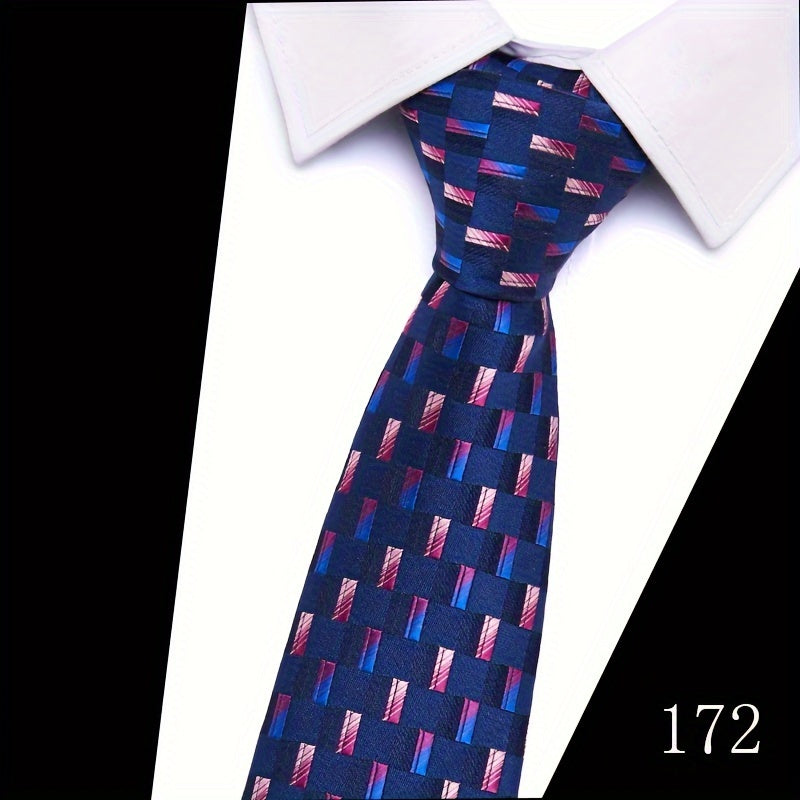 IN BLACK Men's Tie, Paisley Floral Necktie for Wedding Workplace