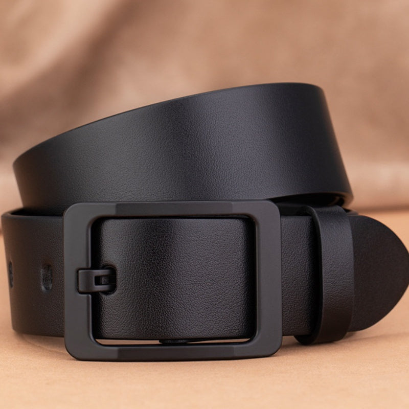 Men's Soft PU Leather Antique Waist Belt With Buckle