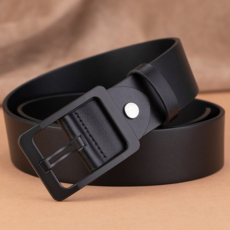 Men's Soft PU Leather Antique Waist Belt With Buckle