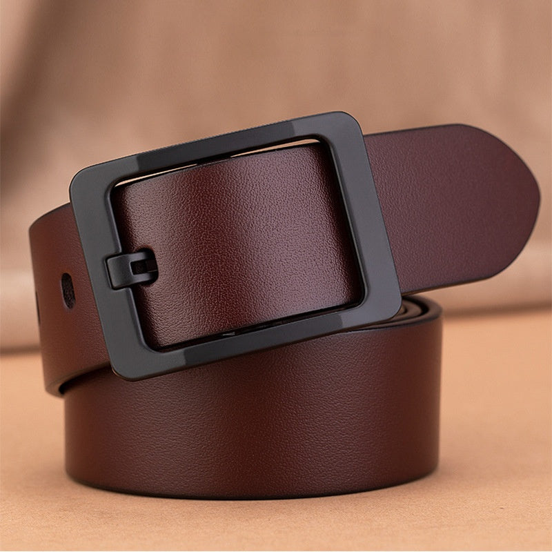 Men's Soft PU Leather Antique Waist Belt With Buckle