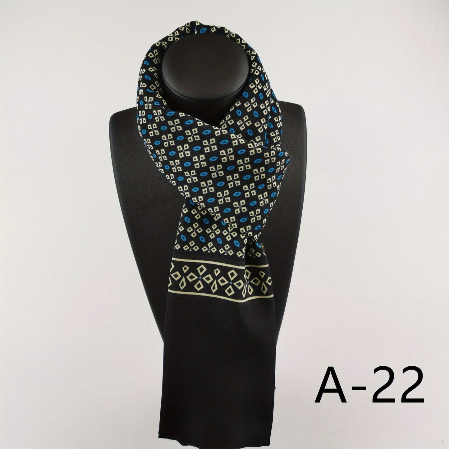 Men's Warmth Simple Scarf, 100% Polyester Knit Fabric, Mature Style, Fashionable Accessory