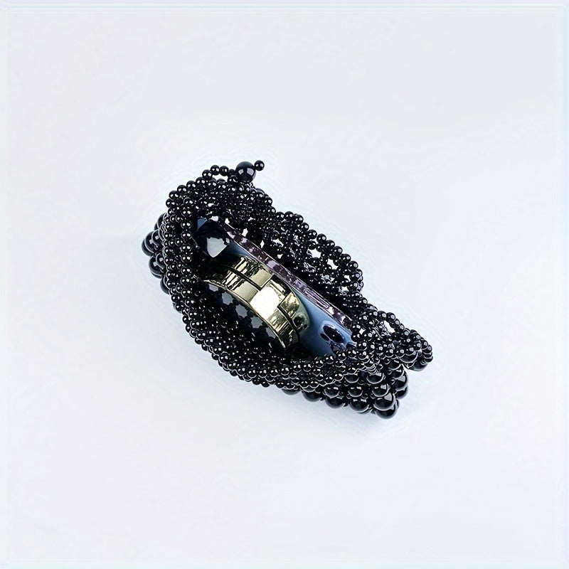 Hand wereAcrylic Beaded Shoulder Bag For Women, Casual Style Fashionable Bag Ideal For Everyday Use