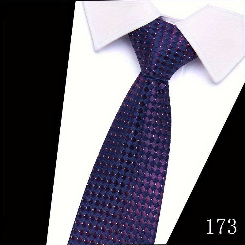 IN BLACK Men's Tie, Paisley Floral Necktie for Wedding Workplace
