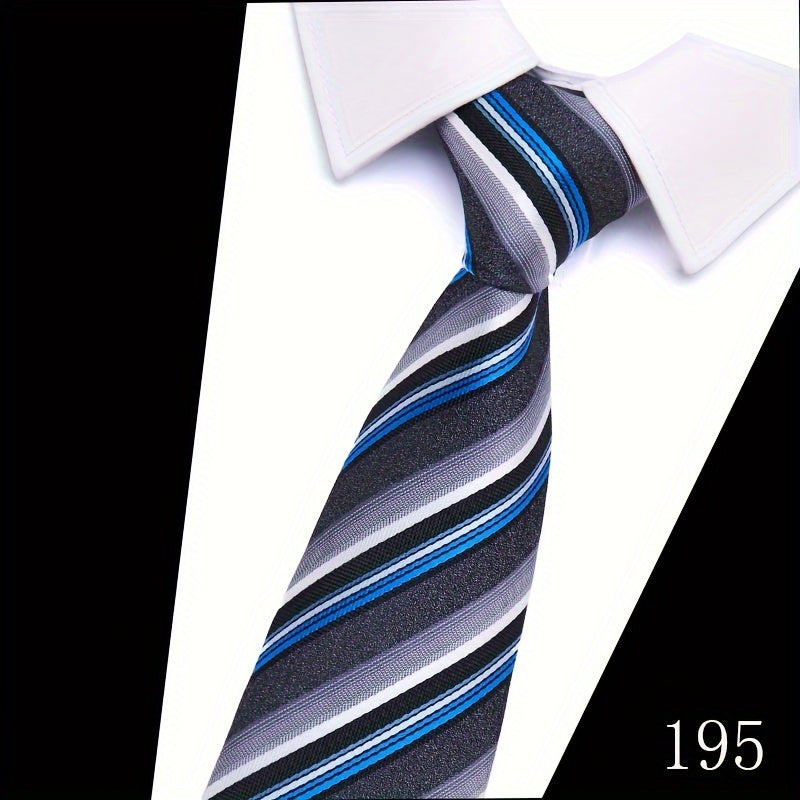 IN BLACK Men's Tie, Paisley Floral Necktie for Wedding Workplace