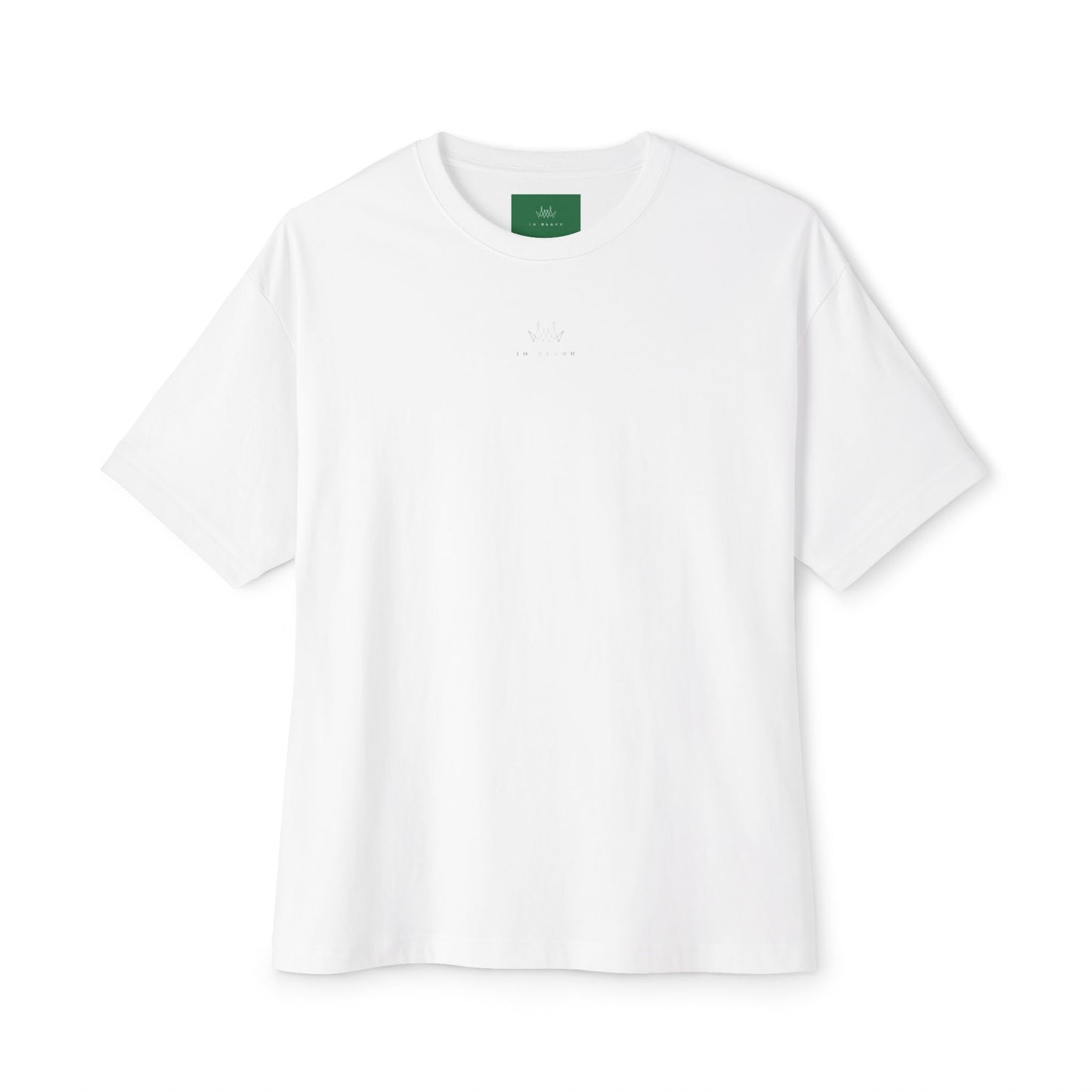 In black Gender Neutral Box Tee for Men and Women