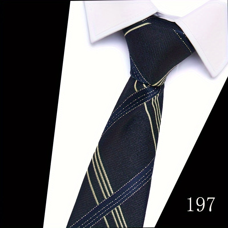 IN BLACK Men's Tie, Paisley Floral Necktie for Wedding Workplace