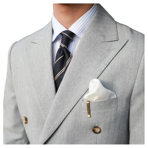 Stripe Suit Men Versatile Fashion Gentleman's Double Breasted Italian Lapel Coat Formal Wedding Groom Business Men Tuxedo Suit
