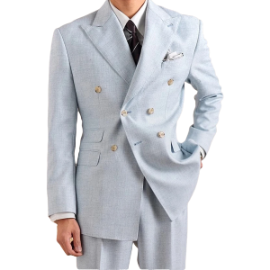 Spring British Style Men Blazers Double Breasted Casual Suit Jacket Wedding Business Coat Social Banquet Tuxedo Costume