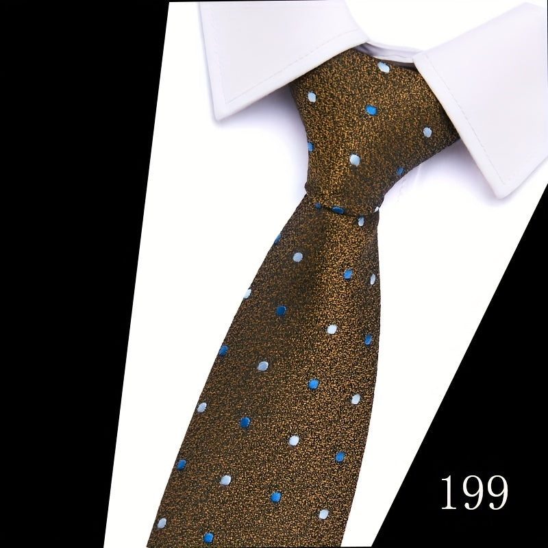 IN BLACK Men's Tie, Paisley Floral Necktie for Wedding Workplace