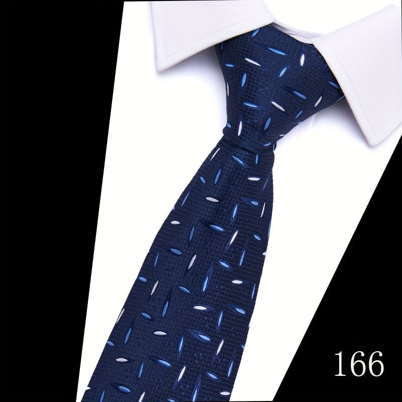 IN BLACK Men's Tie, Paisley Floral Necktie for Wedding Workplace