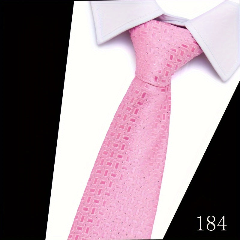 IN BLACK Men's Tie, Paisley Floral Necktie for Wedding Workplace