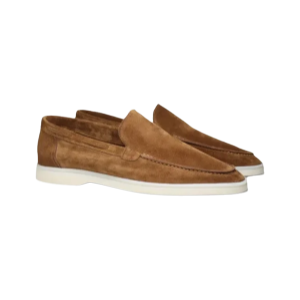 Yacht Loafers Frosted Suede Slip-on Driving Flat Shoes 4 Season Walking Lazy Mules Round Toe Penny Casual Shoes Man Big Size