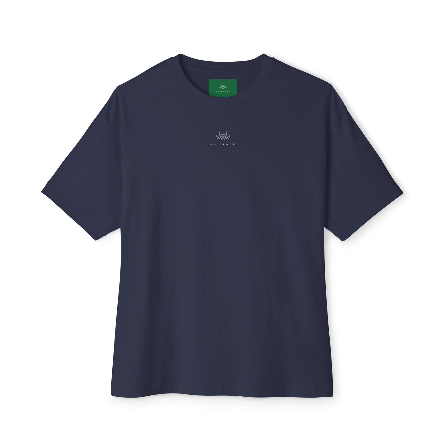 In black Gender Neutral Box Tee for Men and Women