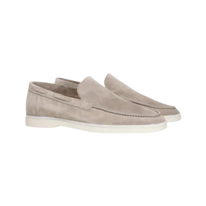 Yacht Loafers Frosted Suede Slip-on Driving Flat Shoes 4 Season Walking Lazy Mules Round Toe Penny Casual Shoes Man Big Size