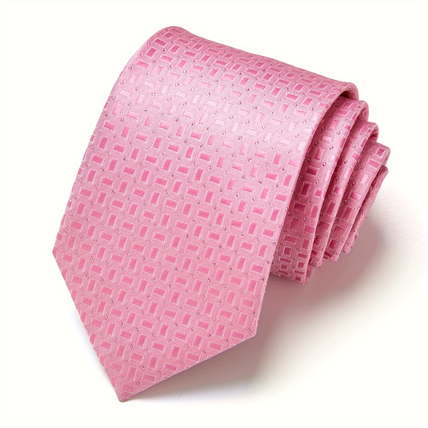 IN BLACK Men's Tie, Paisley Floral Necktie for Wedding Workplace