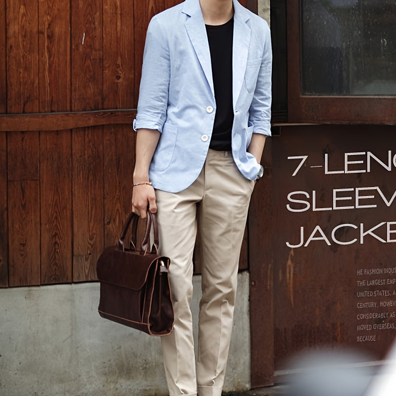 Men's Handbag, Men's Bag, Pu Leather Shoulder Messenger Business Computer Briefcase For Men Women