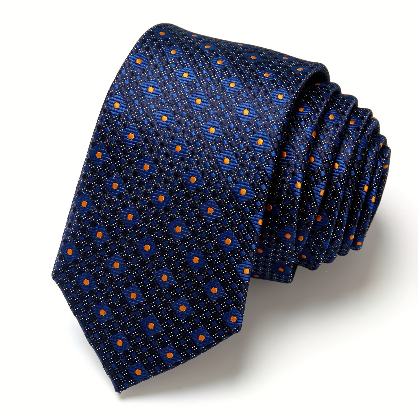 IN BLACK Men's Tie, Paisley Floral Necktie for Wedding Workplace