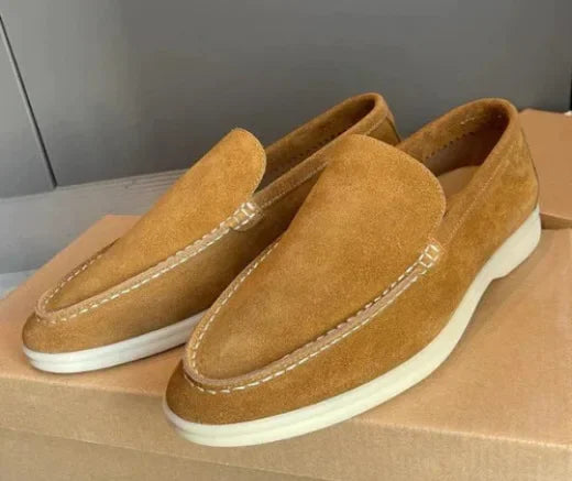 Loro*p Men's Loafers Soft Bottom Flat Casual Slip-on Shoes Suitable For Men Women Comfortable Breathable Summer Walking Shoes