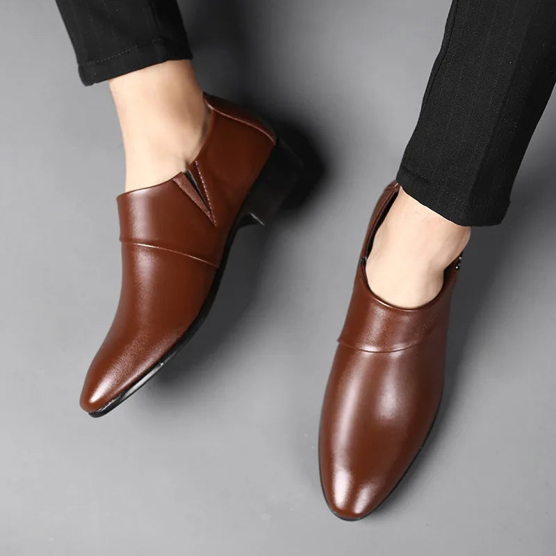 Oxfords Leather Shoes for Men Luxury Business Men Dress Shoes Party Wedding Office Work Shoe 2024 New Men Loafers Big size 38-50