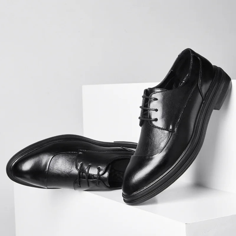 Handmade Mens Oxford Shoes Grey Leather Brogue Men's Dress Shoes Classic Business Formal Shoes for Man Wedding Zapatillas Hombre