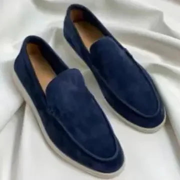 Loro*p Men's Loafers Soft Bottom Flat Casual Slip-on Shoes Suitable For Men Women Comfortable Breathable Summer Walking Shoes