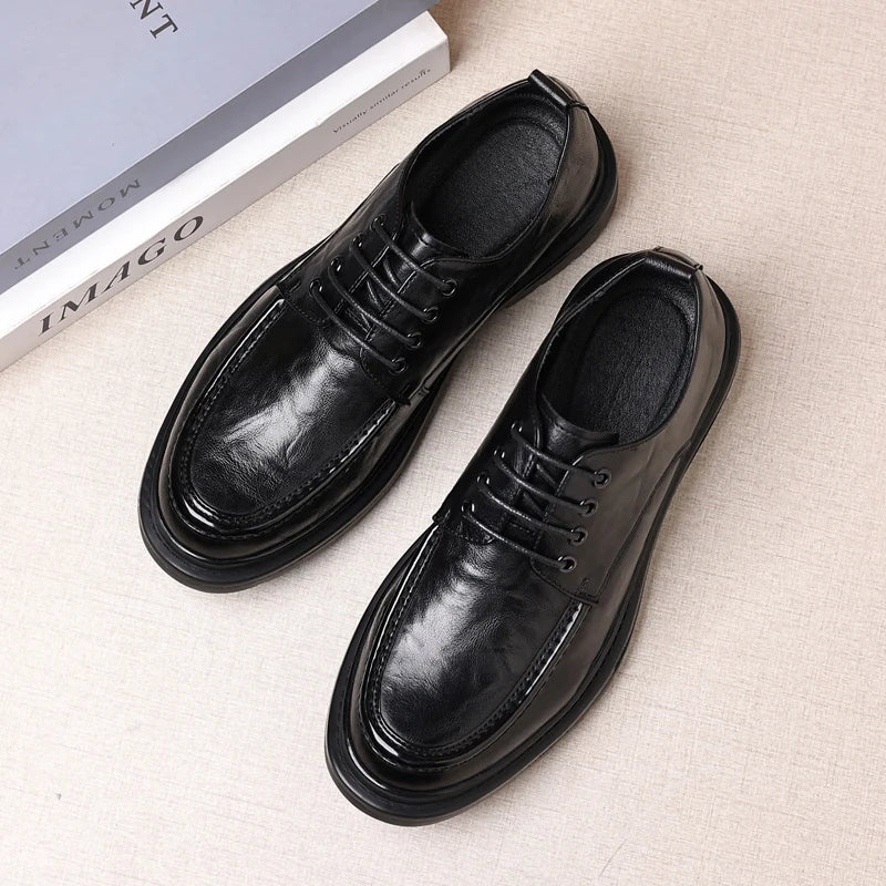 Men Oxfords Shoes Footwear Sneakers Shoes Men Genuine Leather Casual Lace-up Walking Shoes Men Outdoor Tooling Shoes Man