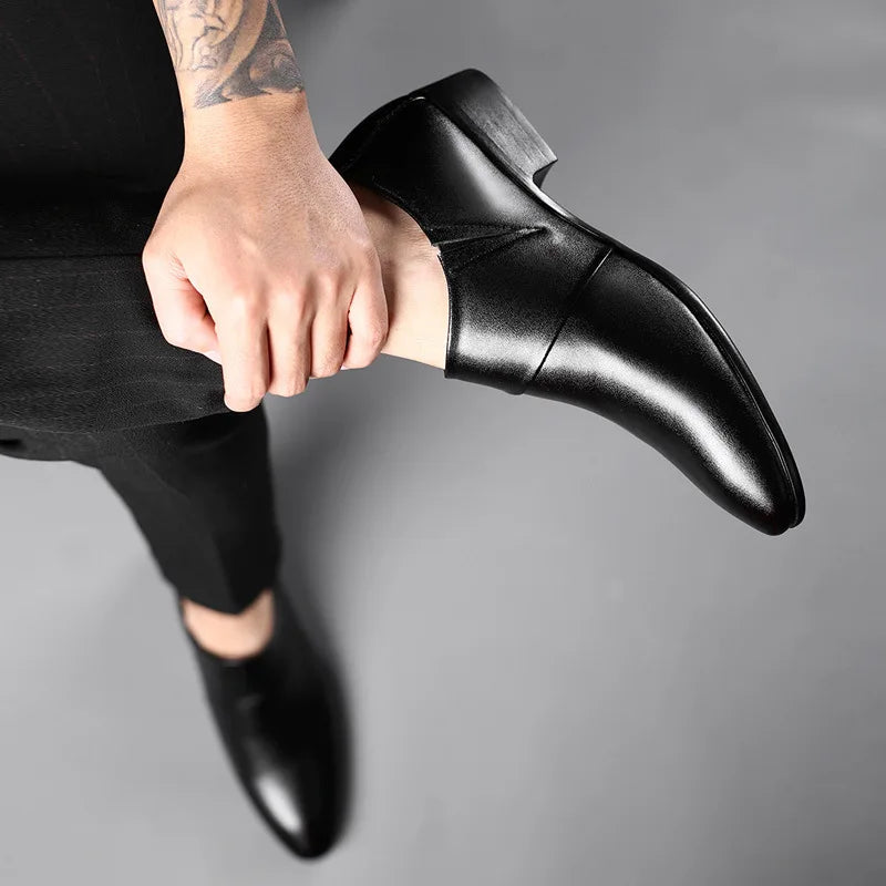 Oxfords Leather Shoes for Men Luxury Business Men Dress Shoes Party Wedding Office Work Shoe 2024 New Men Loafers Big size 38-50