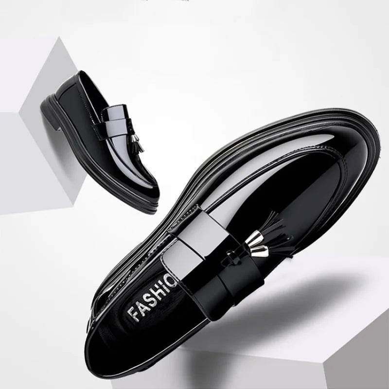 Men's Business Dress Shoes Slip-on Shoes Men Leather Shoe Summer Loafers Classic Wedding Shoes Comfortable Zapatos Para Hombres