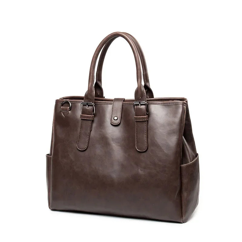 Handbag Briefcase Men Large Capacity Top-Handle Bags With Strap Fashion Men's Crossbody Bag Shoulder Messenger Bag Handbag