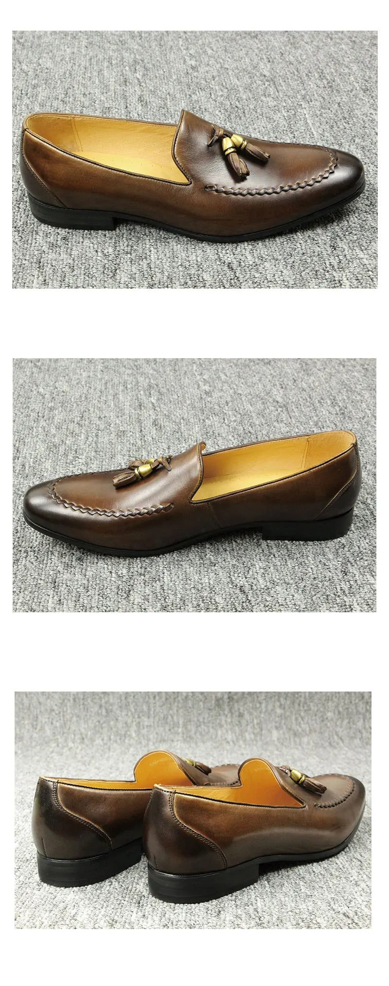 Office Loafers Men Shoes Made Pure Cowhide Leather Zapatos Para Hombres Dress Business Daily Footwears Breathable Fast Delivery