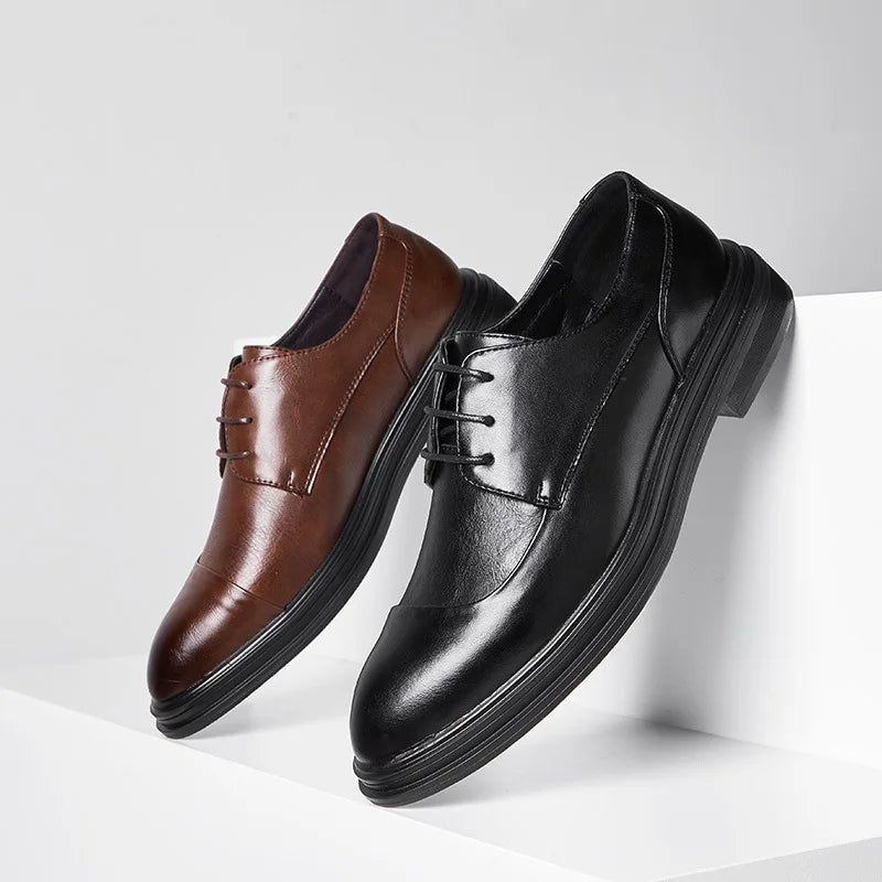 Handmade Mens Oxford Shoes Grey Leather Brogue Men's Dress Shoes Classic Business Formal Shoes for Man Wedding Zapatillas Hombre