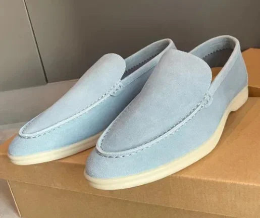 Loro*p Men's Loafers Soft Bottom Flat Casual Slip-on Shoes Suitable For Men Women Comfortable Breathable Summer Walking Shoes