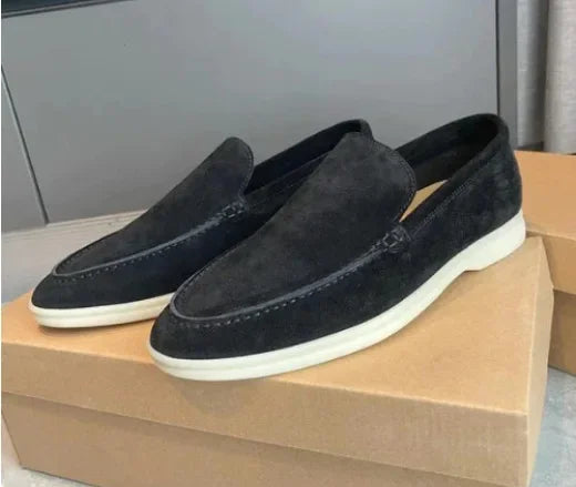 Loro*p Men's Loafers Soft Bottom Flat Casual Slip-on Shoes Suitable For Men Women Comfortable Breathable Summer Walking Shoes