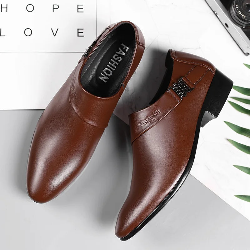 Oxfords Leather Shoes for Men Luxury Business Men Dress Shoes Party Wedding Office Work Shoe 2024 New Men Loafers Big size 38-50