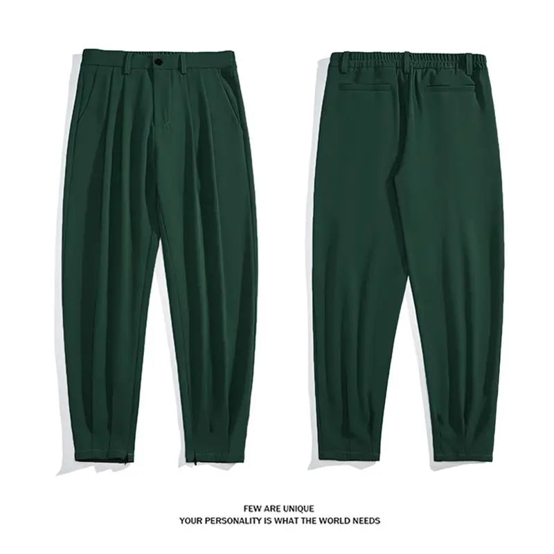 Fashion Mens Slim Pants Casual  Spring Summer Skinny Pencil Pants Mid Waist Trousers for Men Clothes Streetwear G05