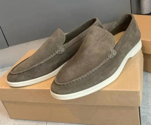 Loro*p Men's Loafers Soft Bottom Flat Casual Slip-on Shoes Suitable For Men Women Comfortable Breathable Summer Walking Shoes