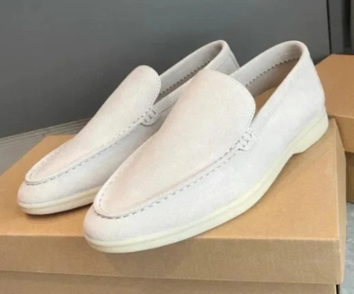 Loro*p Men's Loafers Soft Bottom Flat Casual Slip-on Shoes Suitable For Men Women Comfortable Breathable Summer Walking Shoes