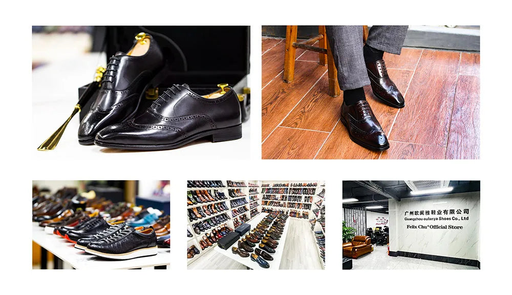 FELIX CHU Men's Tassel Loafers Calf Genuine Leather Wedding Party Men Casual Dress Shoes Fashion Gentleman Stree Style Men Shoes