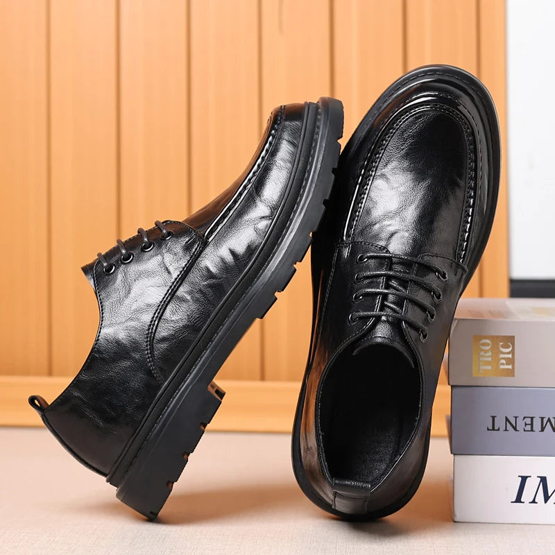 Men Oxfords Shoes Footwear Sneakers Shoes Men Genuine Leather Casual Lace-up Walking Shoes Men Outdoor Tooling Shoes Man