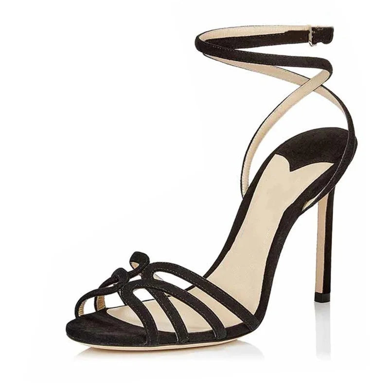 Women High Heeled Sandals, Fashion Sexy Summer Shoes, Cross Straps,Big size 44,45,European STYLE,Gold,Silver,Dropship