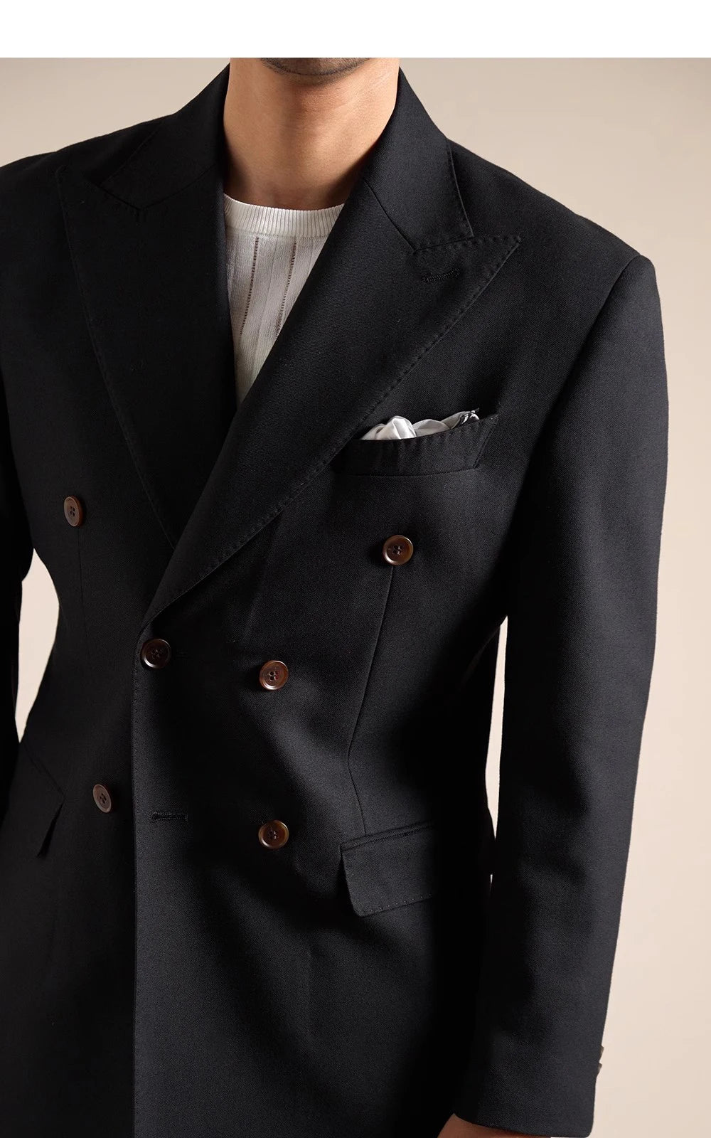 Double Breasted Wedding Suit Men Tuxedo Suit Smoking Homme Mariage Traje Novio 2024 Wool Italian Blazers Suit For Men's Business