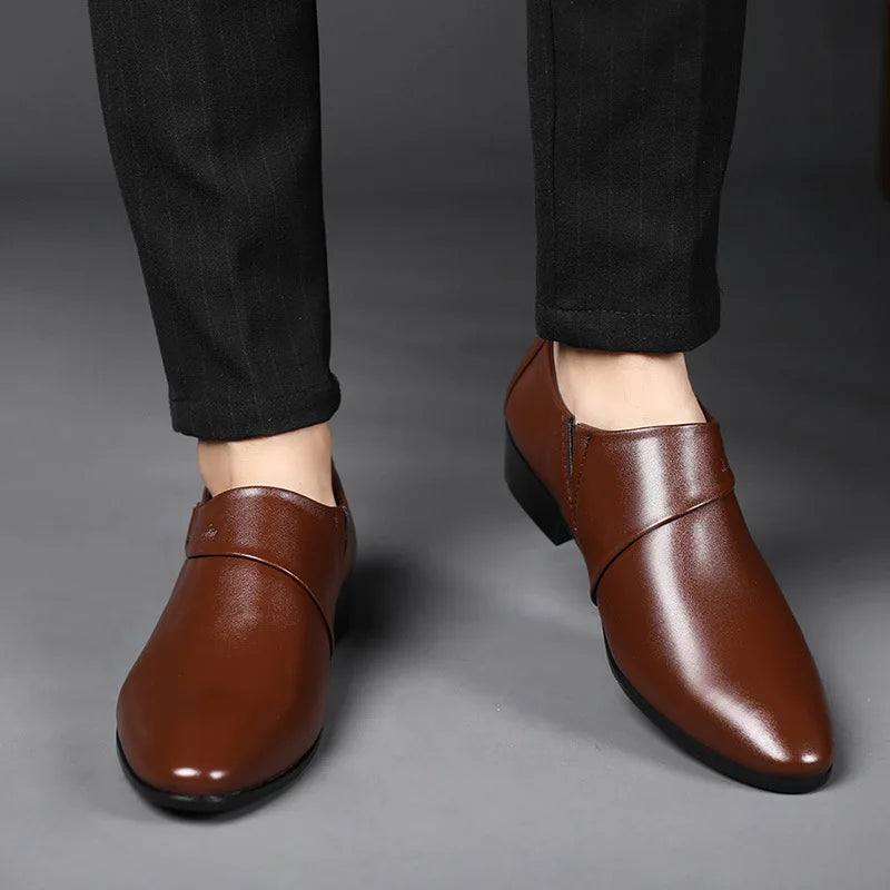 Oxfords Leather Shoes for Men Luxury Business Men Dress Shoes Party Wedding Office Work Shoe 2024 New Men Loafers Big size 38-50