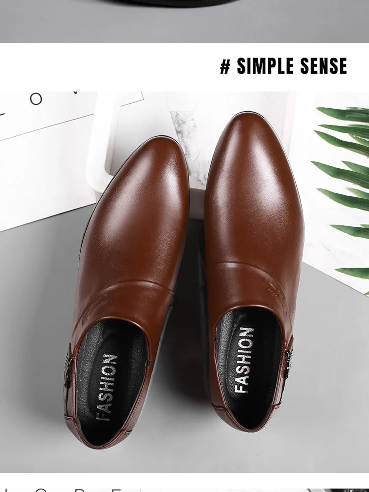 Oxfords Leather Shoes for Men Luxury Business Men Dress Shoes Party Wedding Office Work Shoe 2024 New Men Loafers Big size 38-50