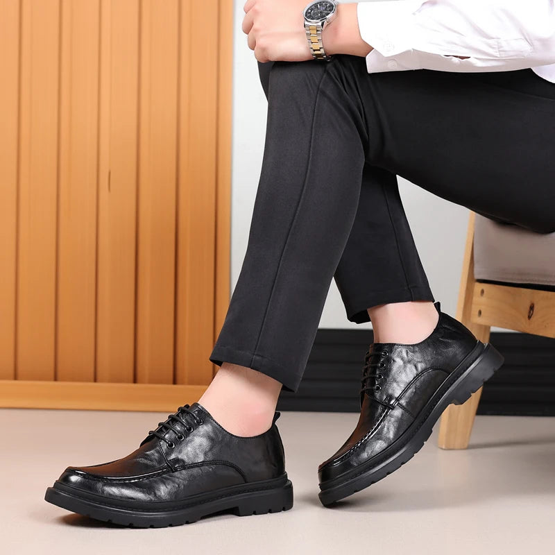 Men Oxfords Shoes Footwear Sneakers Shoes Men Genuine Leather Casual Lace-up Walking Shoes Men Outdoor Tooling Shoes Man