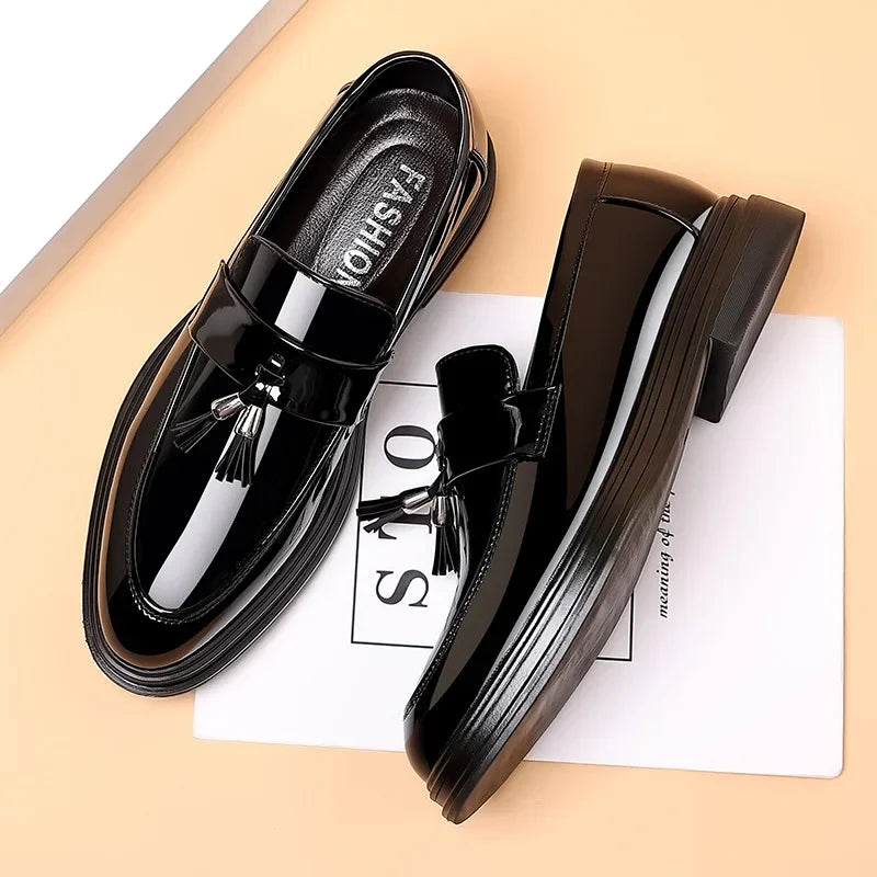 Men's Business Dress Shoes Slip-on Shoes Men Leather Shoe Summer Loafers Classic Wedding Shoes Comfortable Zapatos Para Hombres
