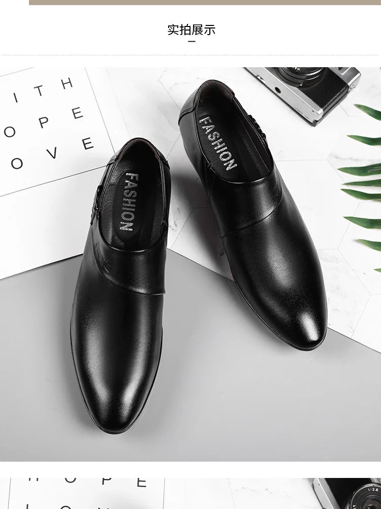 Oxfords Leather Shoes for Men Luxury Business Men Dress Shoes Party Wedding Office Work Shoe 2024 New Men Loafers Big size 38-50